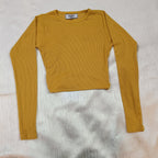 Ribbed Wrap-Tie Back Crop Top for Women – Chic, Stretchy & Ultra-Trendy Fit