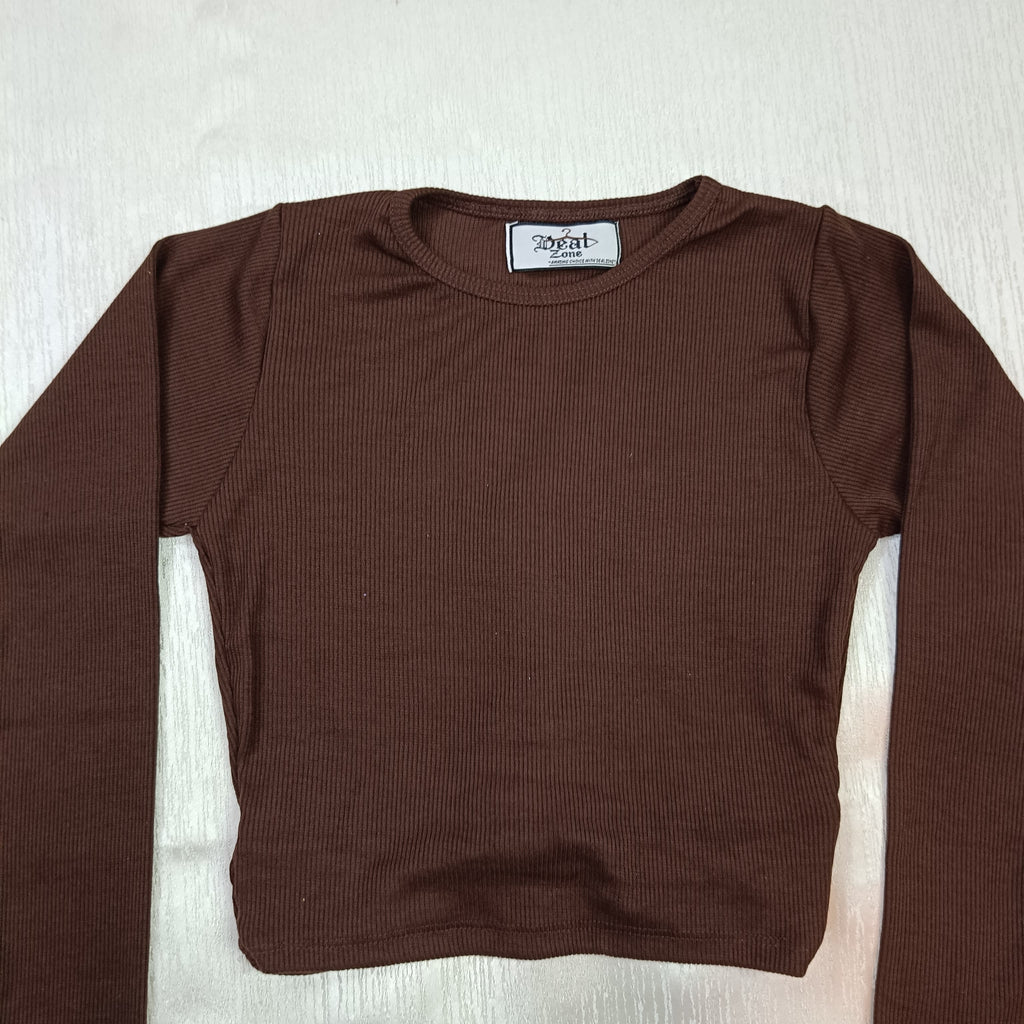 Ribbed Wrap-Tie Back Crop Top for Women – Chic, Stretchy & Ultra-Trendy Fit