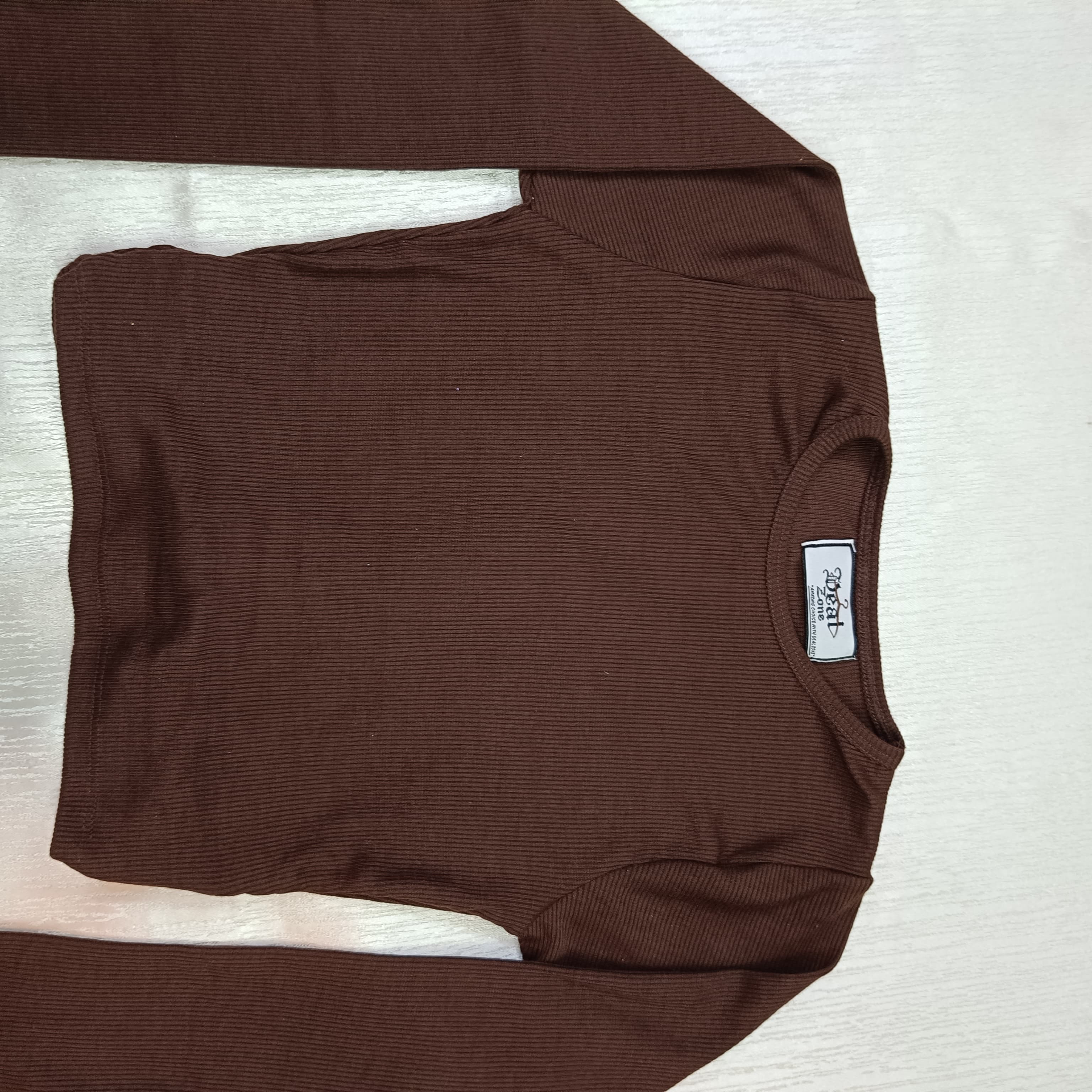 Ribbed Wrap-Tie Back Crop Top for Women – Chic, Stretchy & Ultra-Trendy Fit