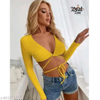 Ribbed Cotton Ruched Crop Top – Everyday Chic Essential