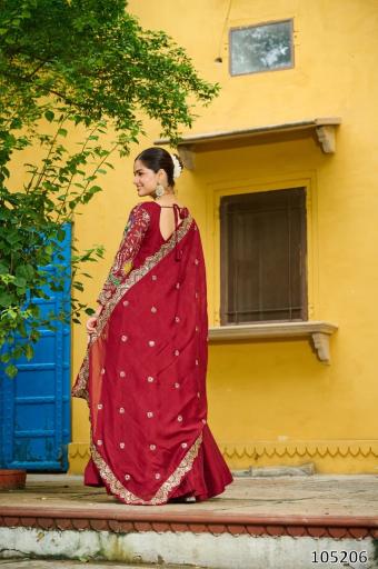 Royal Embroidered Anarkali Gown With Dupatta