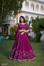 Royal Hand-Embroidered Bridal & Partywear Lehenga Set e