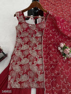 Designer Heavy Embroidered Sharara Suit | Luxury Wedding & Festive Wear Outfit