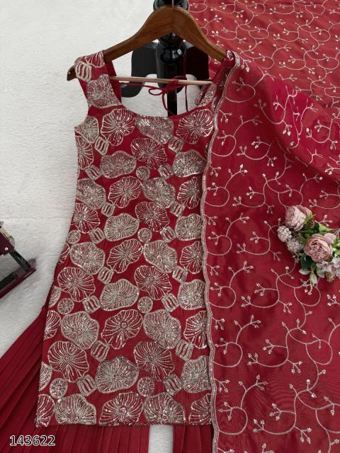 Designer Heavy Embroidered Sharara Suit | Luxury Wedding & Festive Wear Outfit