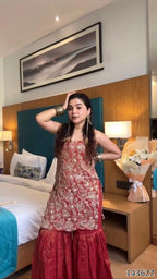 Designer Heavy Embroidered Sharara Suit | Luxury Wedding & Festive Wear Outfit