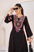 Elegant Embroidered Tassel Co-Ord Set – Premium Festive Wear for Women