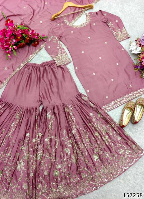 Premium Designer Embroidered Sharara Suit Set – A Regal Wedding & Festive Must-Have