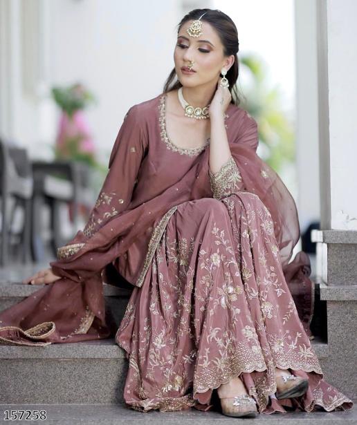 Premium Designer Embroidered Sharara Suit Set – A Regal Wedding & Festive Must-Have