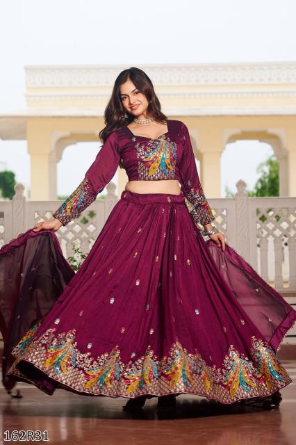Royal Designer Lehenga Choli with Embroidery & Sequence Work | Wedding & Festive Wear Special