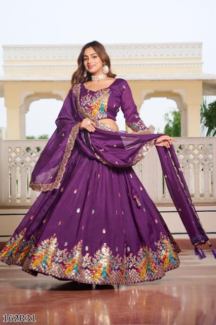 Royal Designer Lehenga Choli with Embroidery & Sequence Work | Wedding & Festive Wear Special