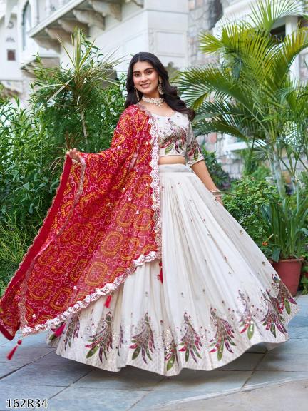 Designer Embroidered Georgette Lehenga Choli with Dupatta – Perfect for Weddings & Festive Celebrations