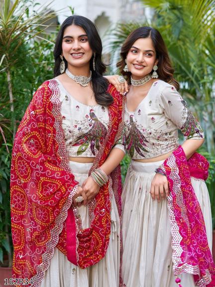 Designer Embroidered Georgette Lehenga Choli with Dupatta – Perfect for Weddings & Festive Celebrations