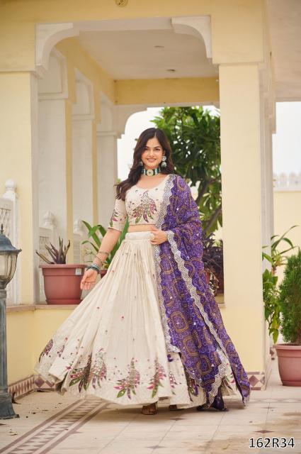 Designer Embroidered Georgette Lehenga Choli with Dupatta – Perfect for Weddings & Festive Celebrations