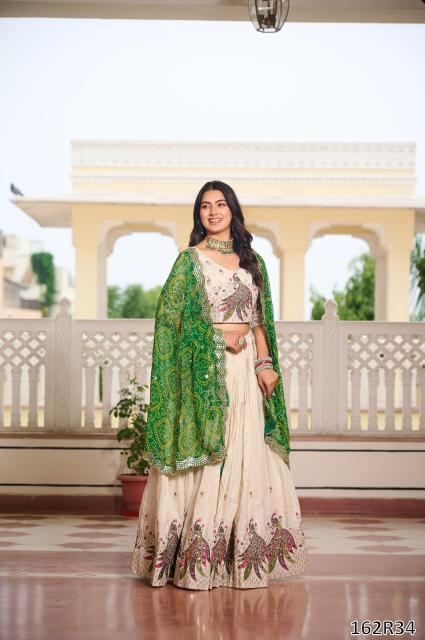 Designer Embroidered Georgette Lehenga Choli with Dupatta – Perfect for Weddings & Festive Celebrations