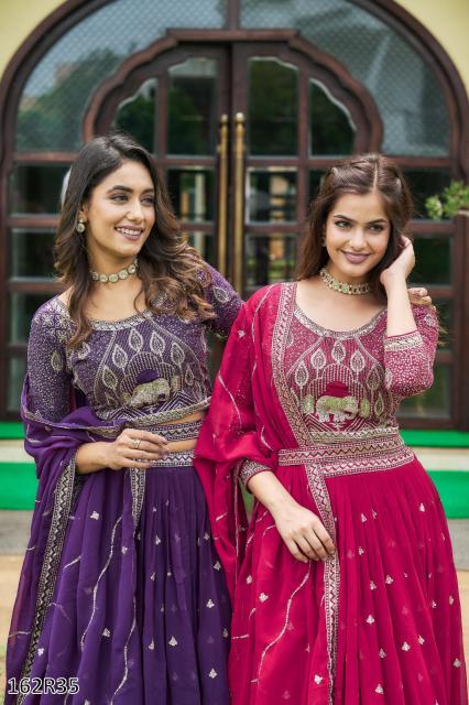 Premium Designer Embroidered Anarkali Lehenga with Dupatta – Perfect for Weddings, Receptions & Festive Occasions