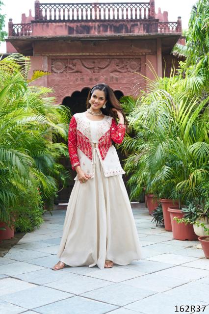 Premium Designer Ethnic Jacket Gown Set – A Must-Have Wedding & Festive Showstopper