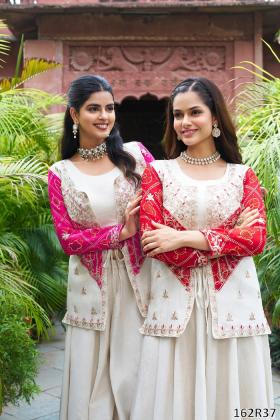 Premium Designer Ethnic Jacket Gown Set – A Must-Have Wedding & Festive Showstopper