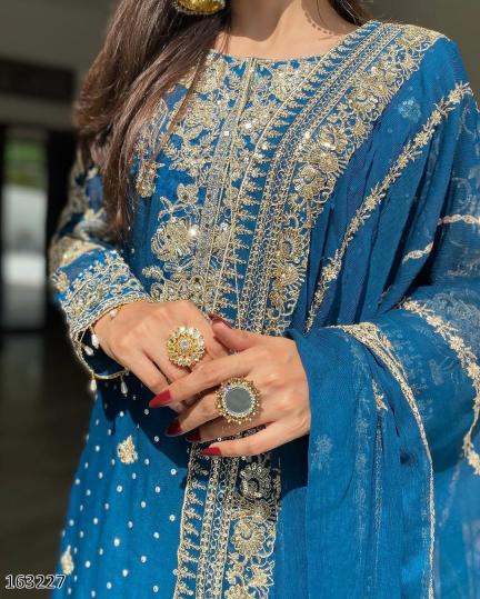 Premium Heavy Embroidered Sharara Suit Set – Luxury Party & Wedding Collection