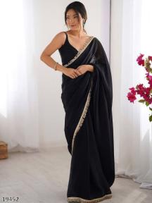 Premium Embellished Border Saree for Women