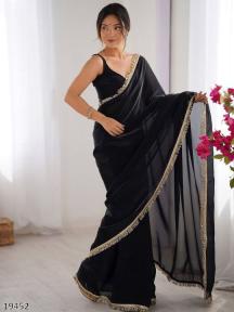Premium Embellished Border Saree for Women