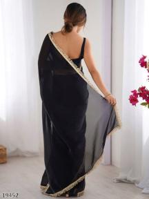 Premium Embellished Border Saree for Women