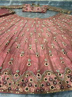 Royal Bridal Net Embroidered Lehenga Choli with Dupatta