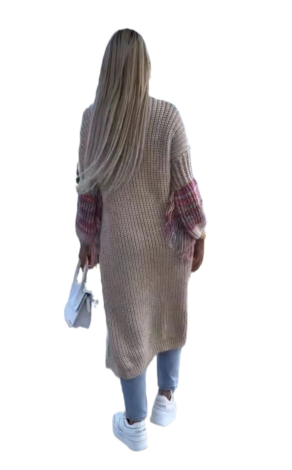 ColorWeave Women’s Fringe Knit Cardigan