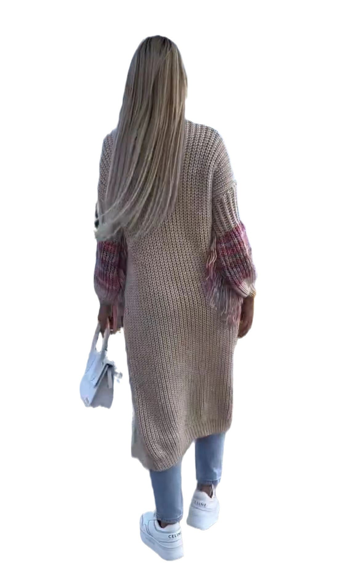 ColorWeave Women’s Fringe Knit Cardigan