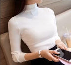 Premium Cotton Ribbed High-Neck Bodyfit Top for Women