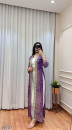 Diwali Drape – Designer Chinon Crop Top, Fusion Drape Skirt & Long Jacket Set