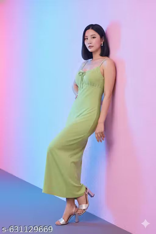 Women's Premium Bodycon Maxi Dress | Stretchable Figure-Hugging Evening & Party Wear