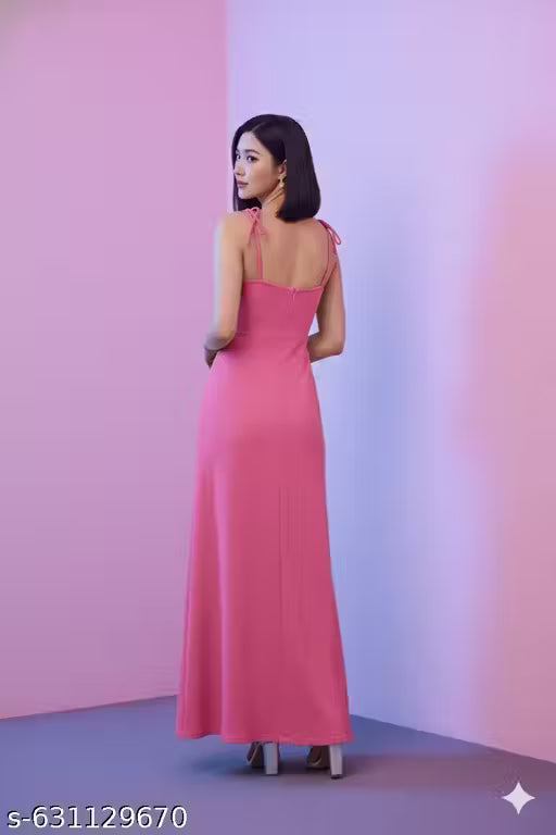 Women's Premium Bodycon Maxi Dress | Stretchable Figure-Hugging Evening & Party Wear